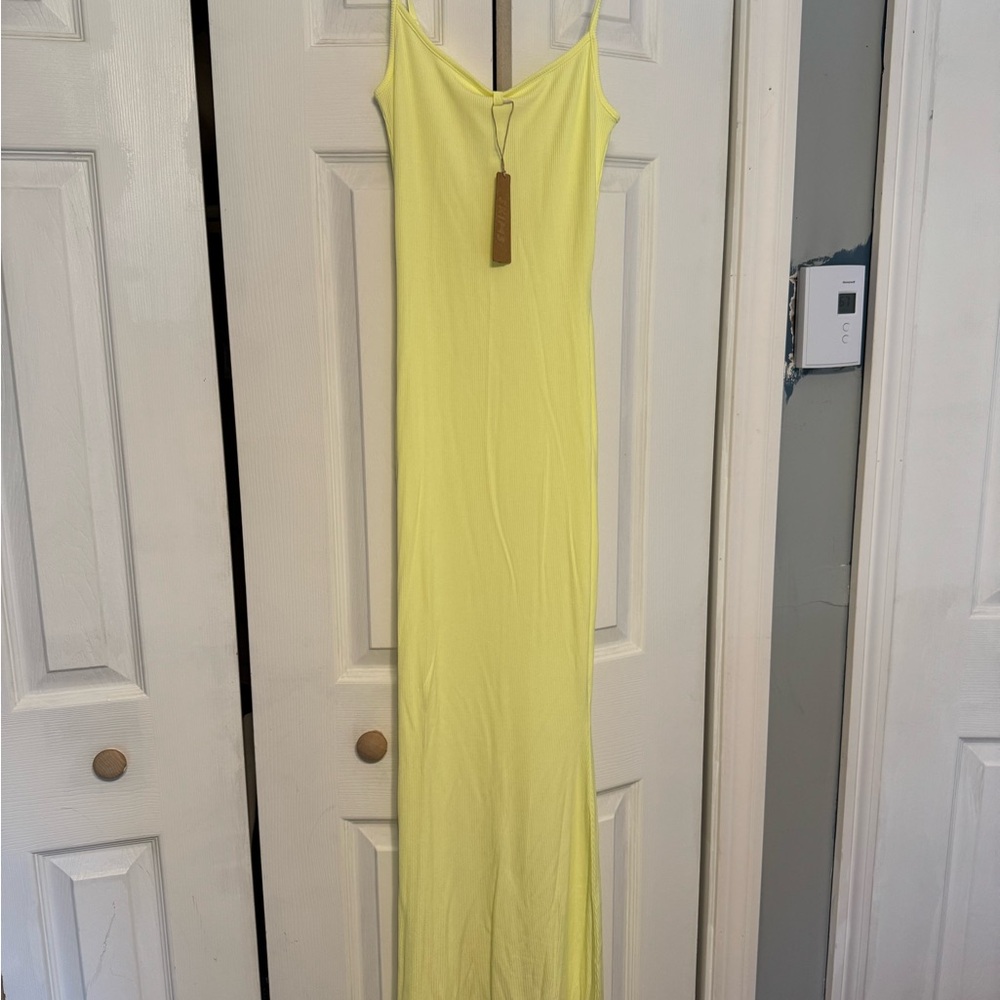 Lemon Yellow Maxi Dress
